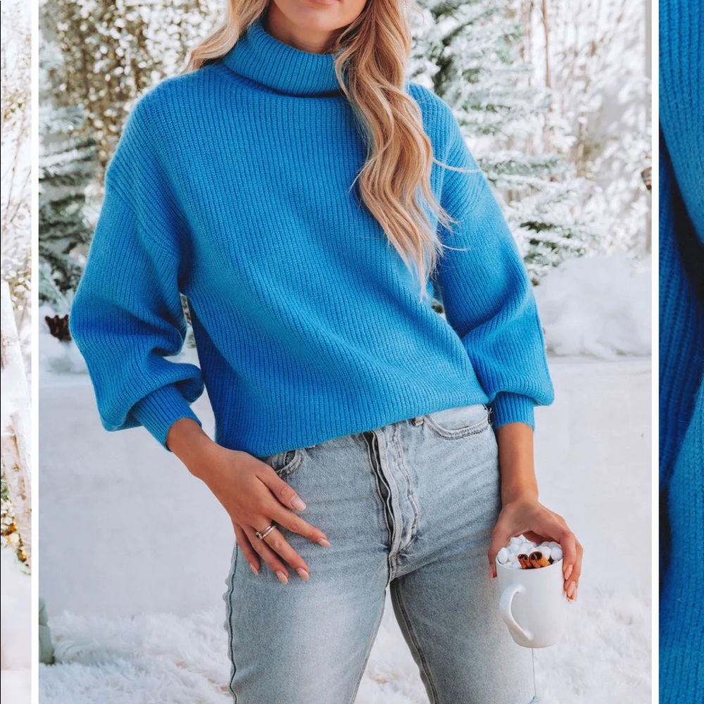 VICI DOLLS Blue Sweater Turtleneck